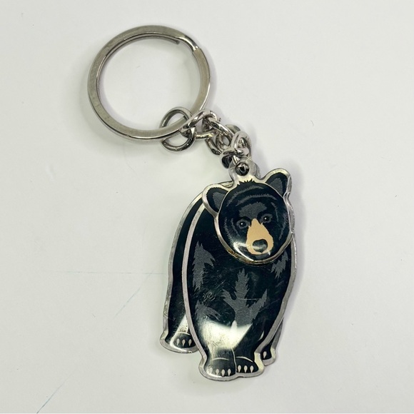Moveable Black Bear Keychain from Bear Mountain State Park, [3.75” x 1”] - Picture 3 of 7